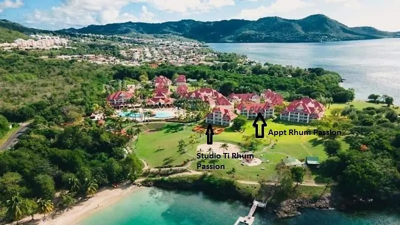 公寓 Ti Rhum Passion Vue Mer Dans Celebre Village De Vacances 圣吕斯 马提尼克